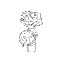 John Deere PM755:  Wet Boom Single Drop Nozzle Body, Pipe Size 3/4 inch