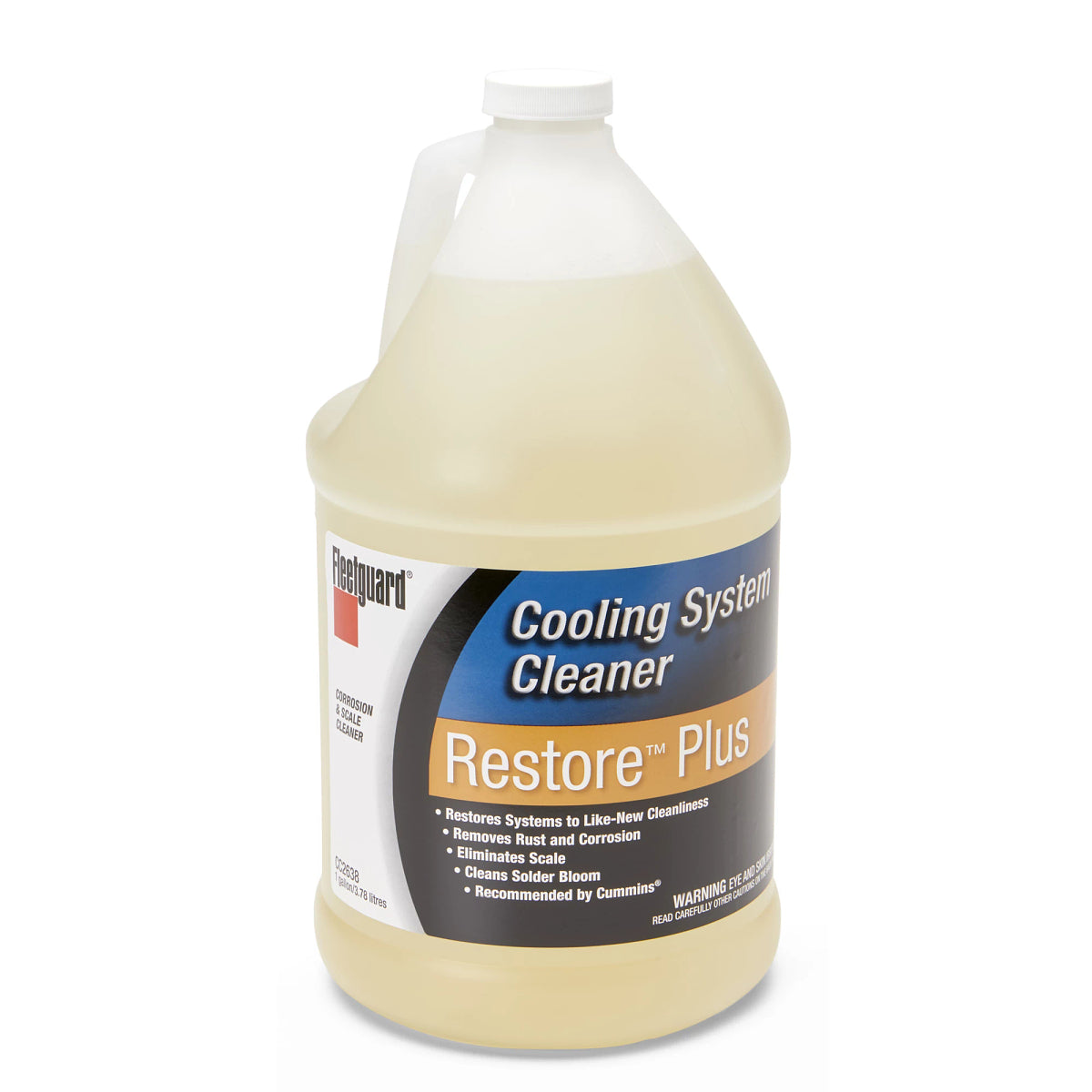 PMCC2638: Fleetguard Cooling System Flush, Restore Plus, 3.78 Liter (1 Gallon)
