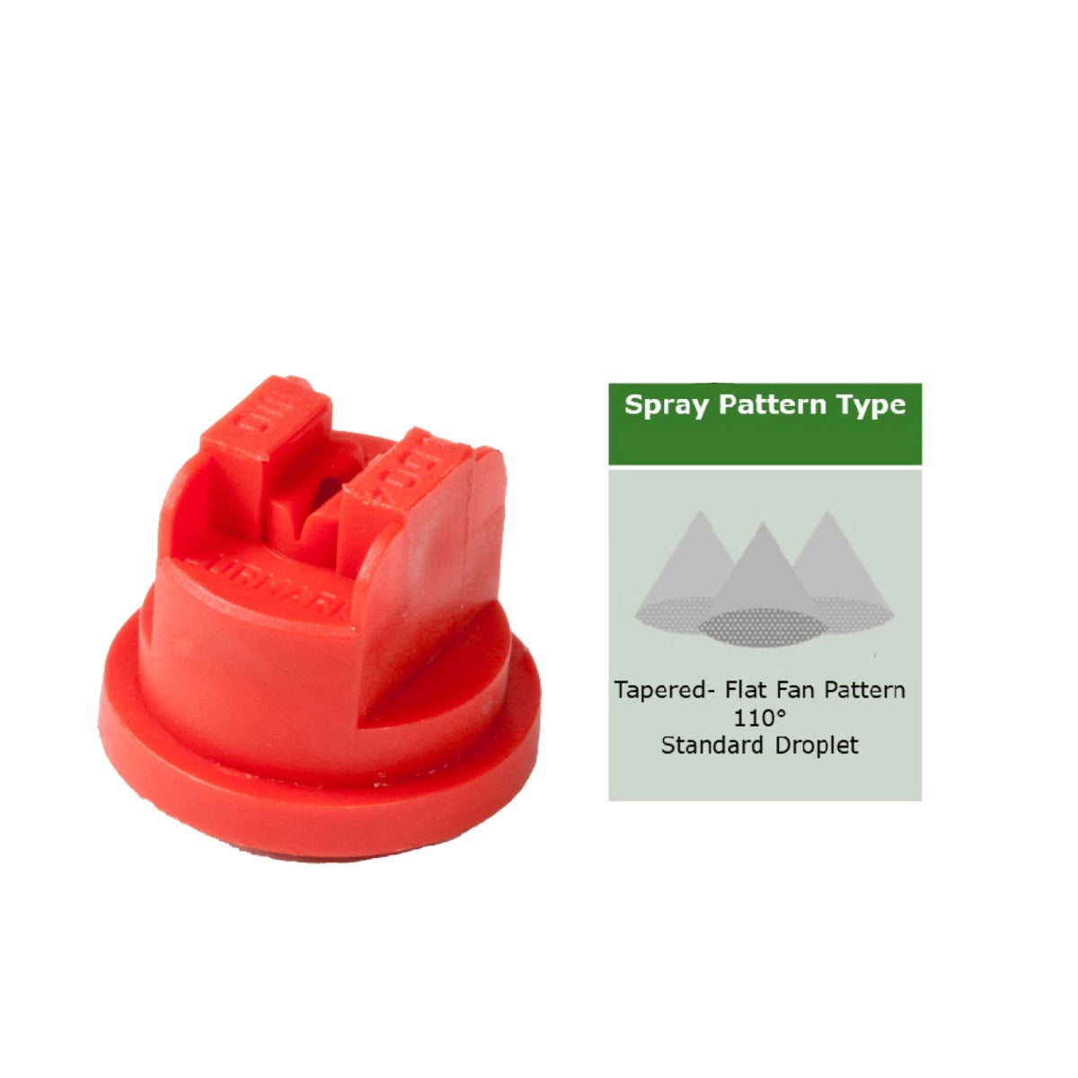 John Deere PSLD1002: Low-Drift (LD) 100 Degree Spray Angle Nozzle Tip, 0.2 GPM, 0.8 LPM, Tip Size 02