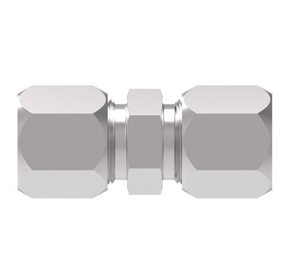 7305X12: Ermeto Small Hex Union Adapter | 3/4" Tube x 3/4" Tube | Steel