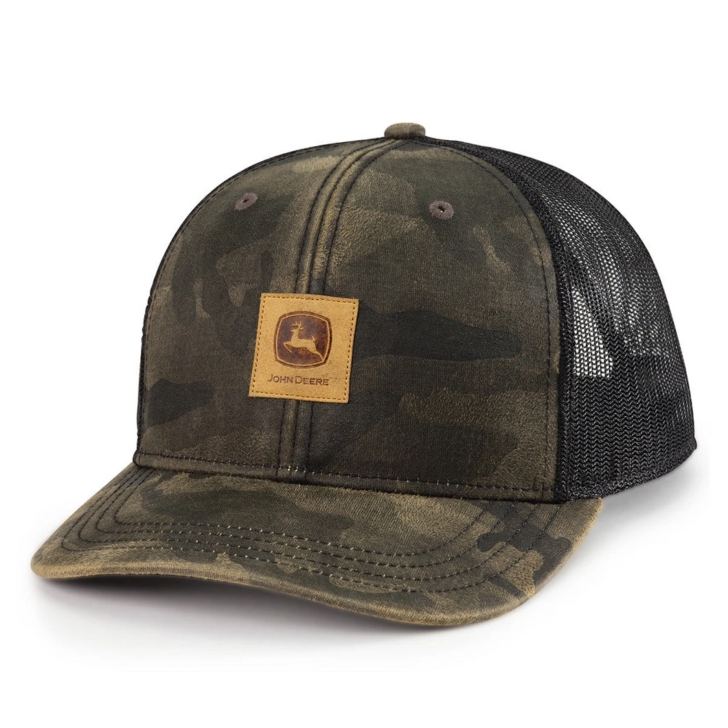 John Deere Camo/Black Mesh Cap