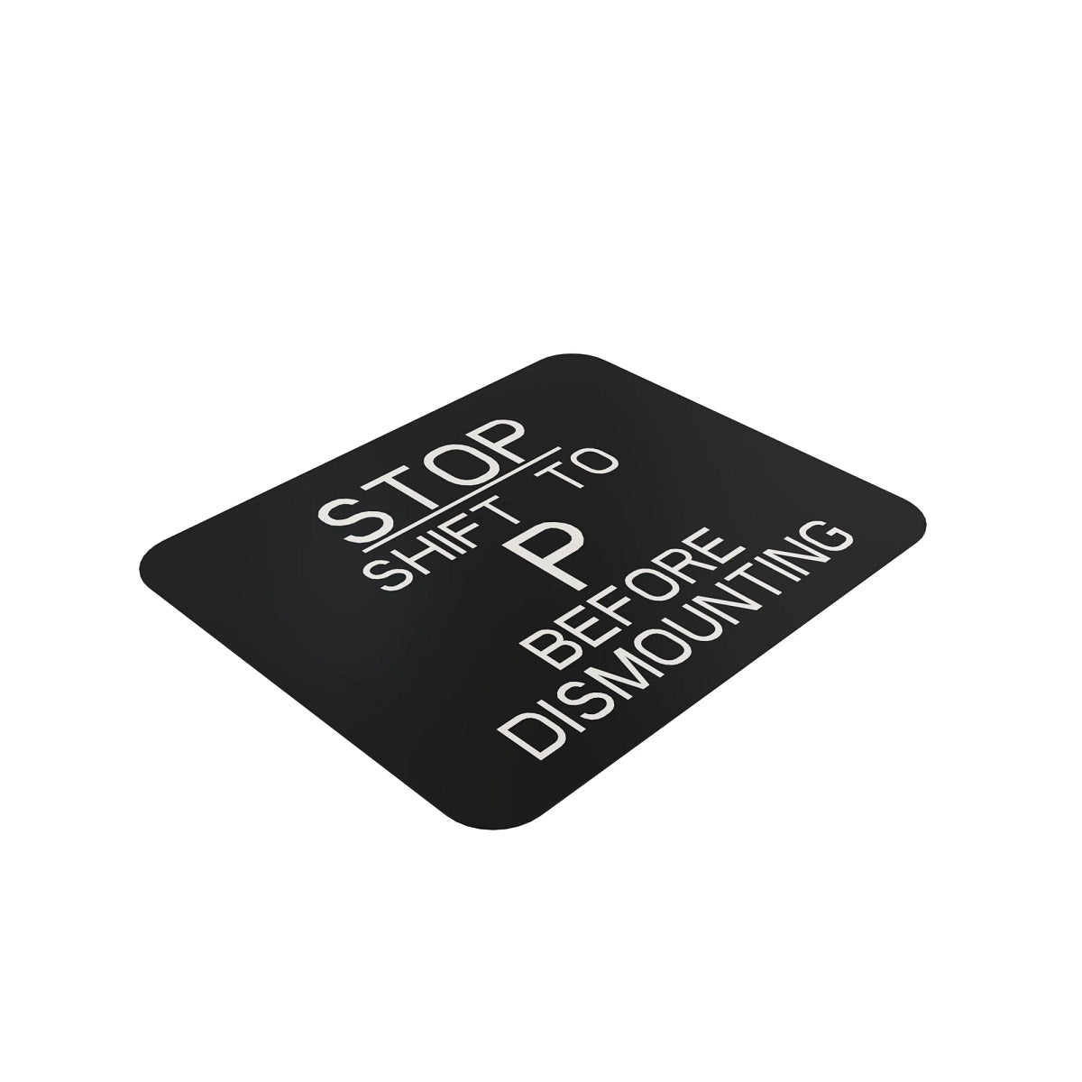 John Deere R114802: Transmission Park Label, English
