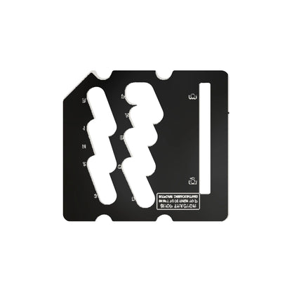 John Deere R162762: Shift Lever Guide Plate Label