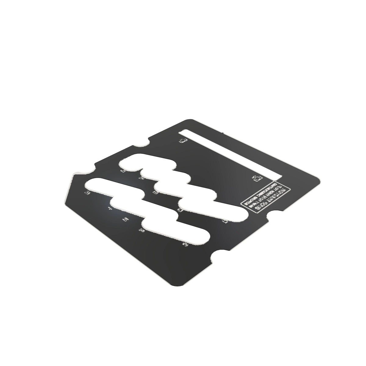 John Deere R162762: Shift Lever Guide Plate Label