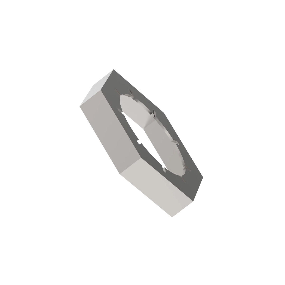 John Deere R44165: Hexagonal Jam Nut, 7/16"