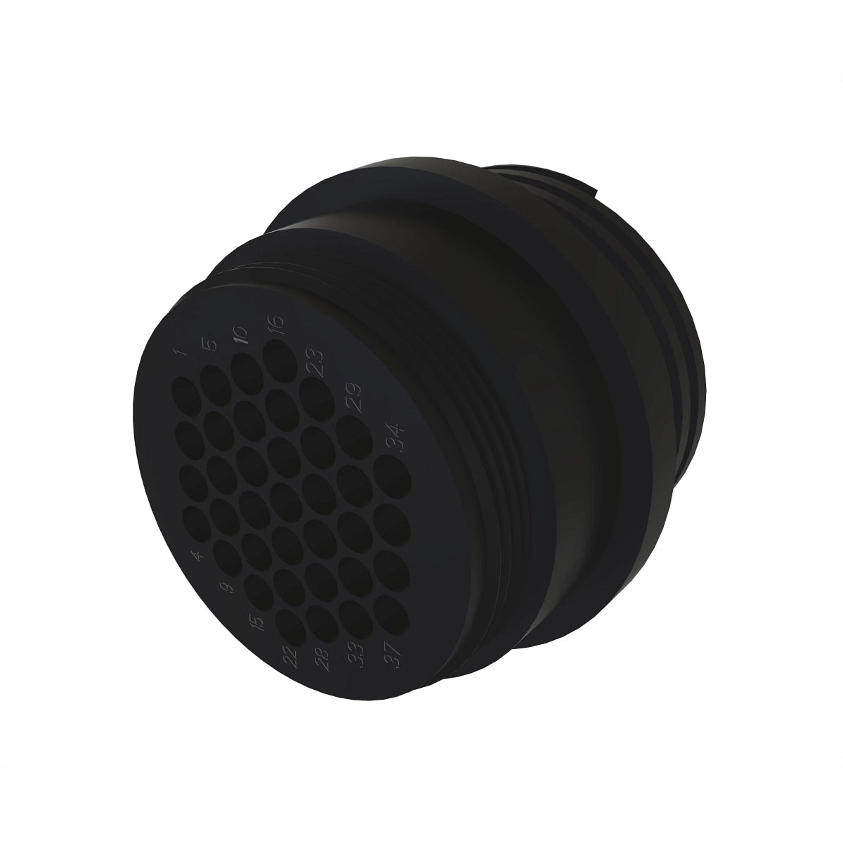 John Deere R77456: Black Electrical Connector Terminal, 37 Cavities