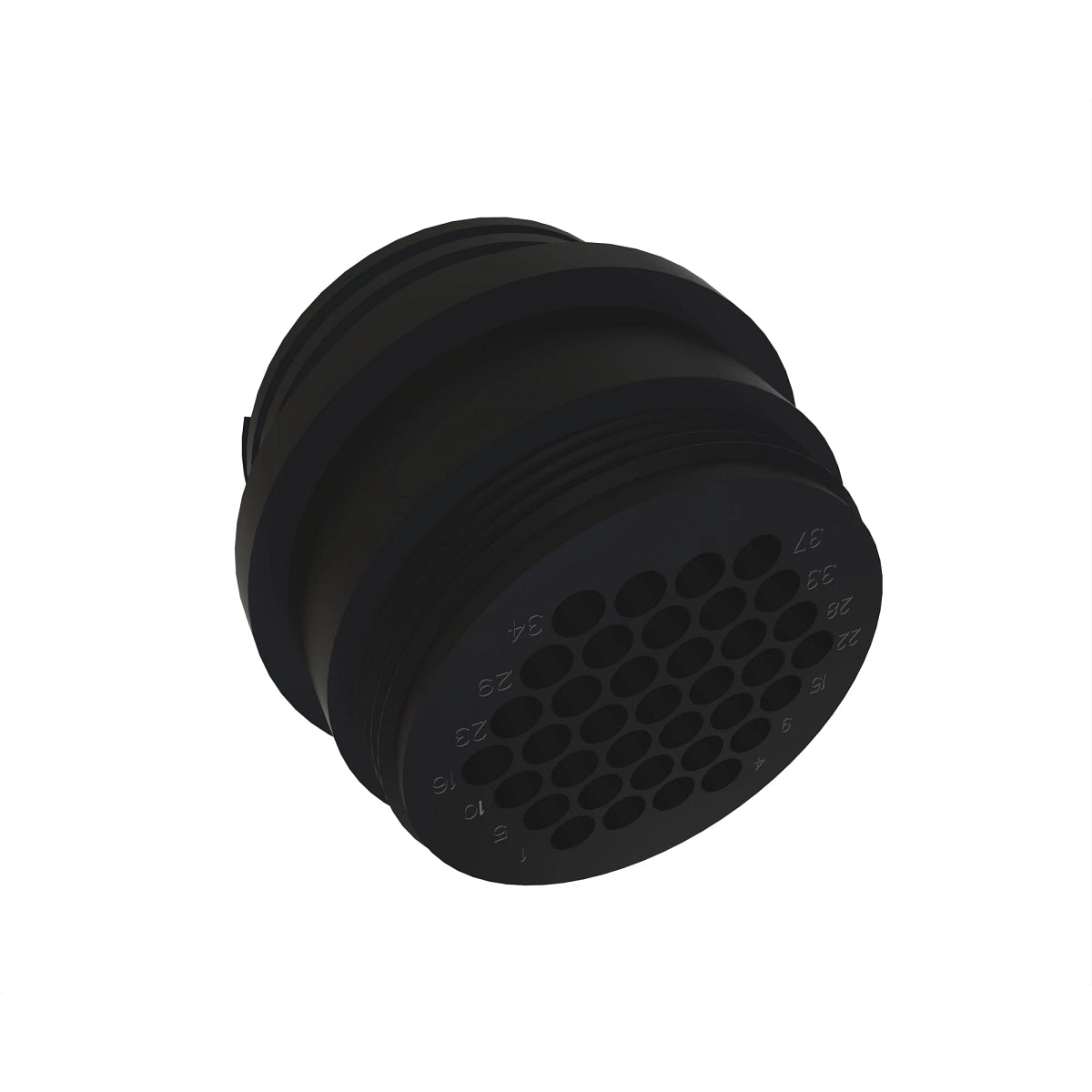 John Deere R77456:  Black Electrical Connector Terminal, 37 Cavities