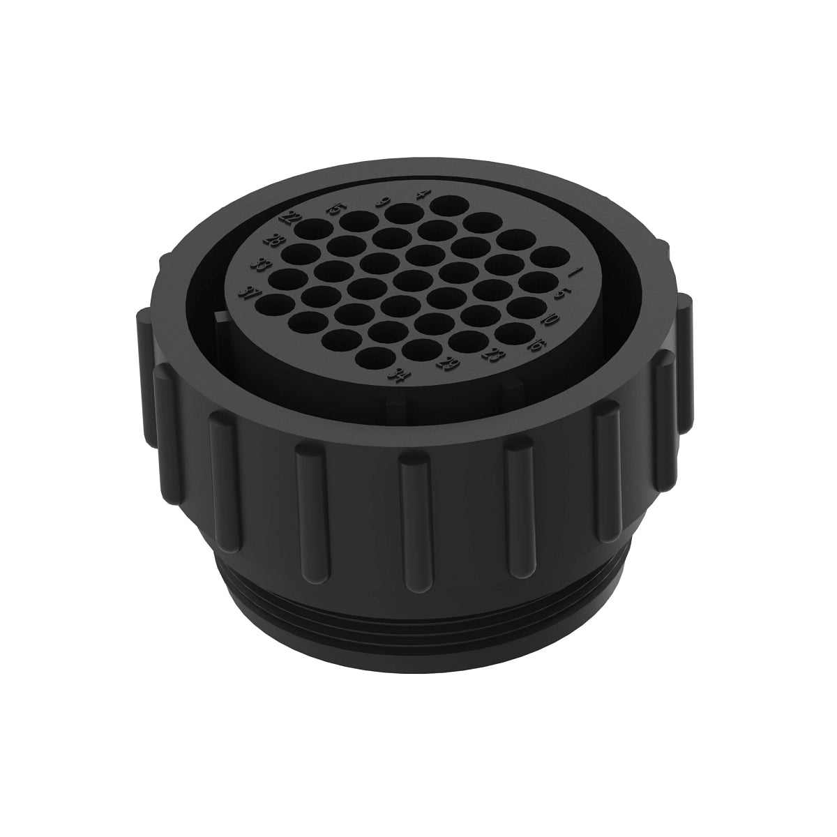 John Deere R77457:  Black Electrical Connector Terminal, 37 Cavities