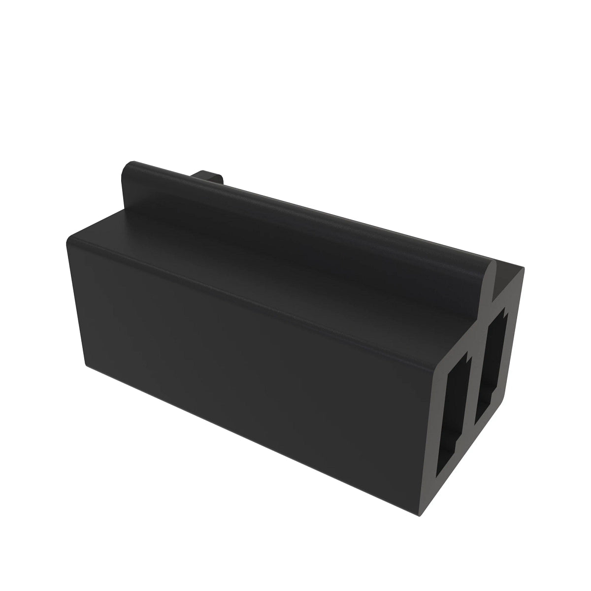 John Deere R77477: Black External Electrical Connector Assembly, 2 Cavities