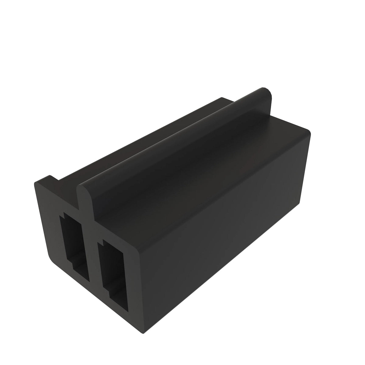 John Deere R77477: Black External Electrical Connector Assembly, 2 Cavities