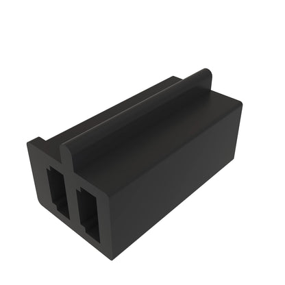 John Deere R77477: Black External Electrical Connector Assembly, 2 Cavities