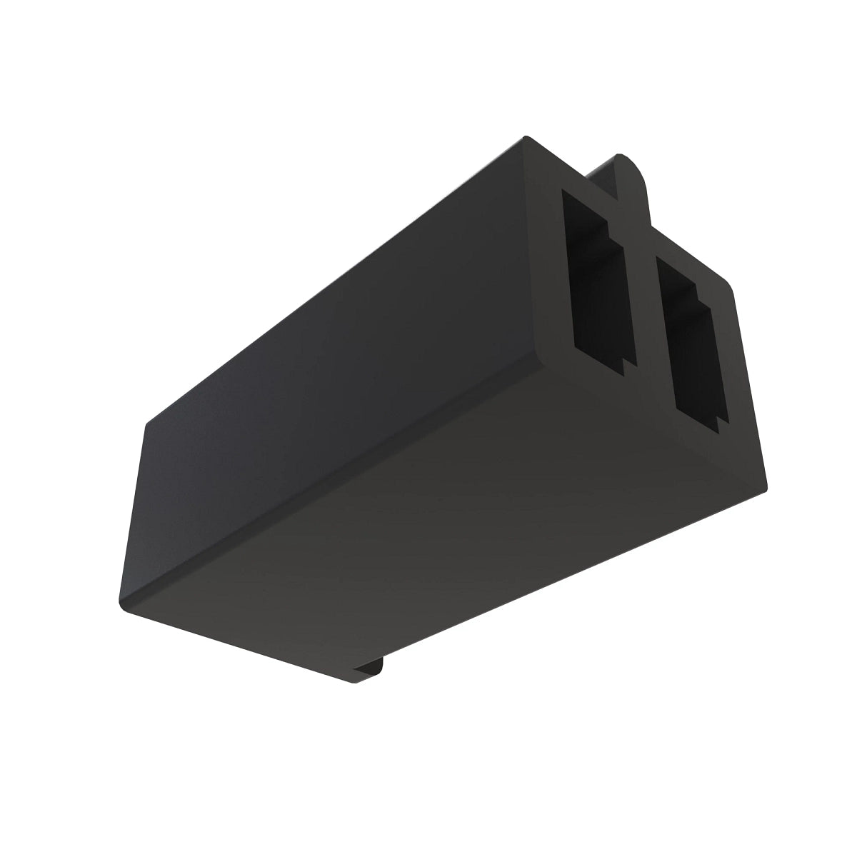 John Deere R77477: Black External Electrical Connector Assembly, 2 Cavities