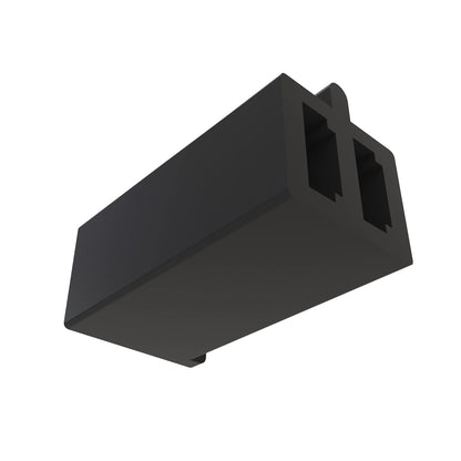 John Deere R77477: Black External Electrical Connector Assembly, 2 Cavities