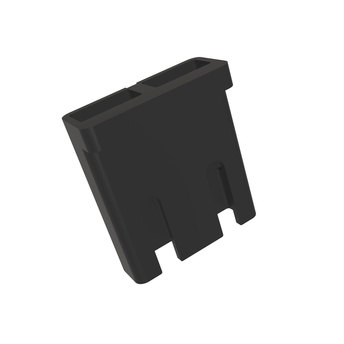 John Deere R77480:  Black External Electrical Connector Assembly, 2 Cavities