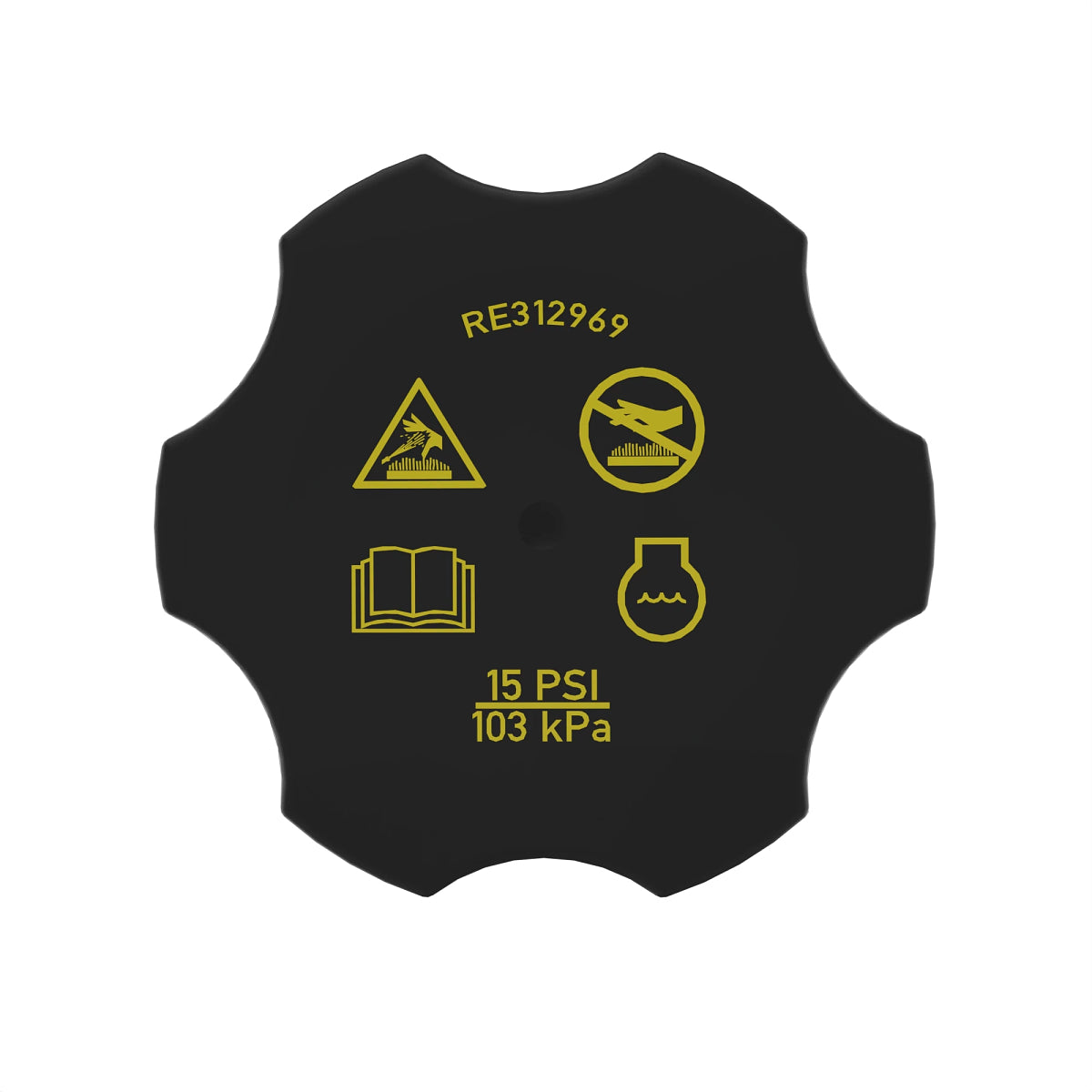John Deere RE312969: Surge Tank Filler Cap