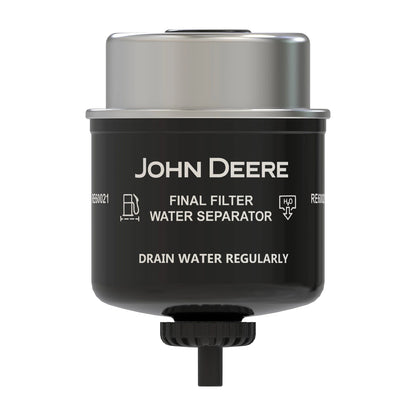 John Deere RE60021: Final Fuel Filter with Drain Plug