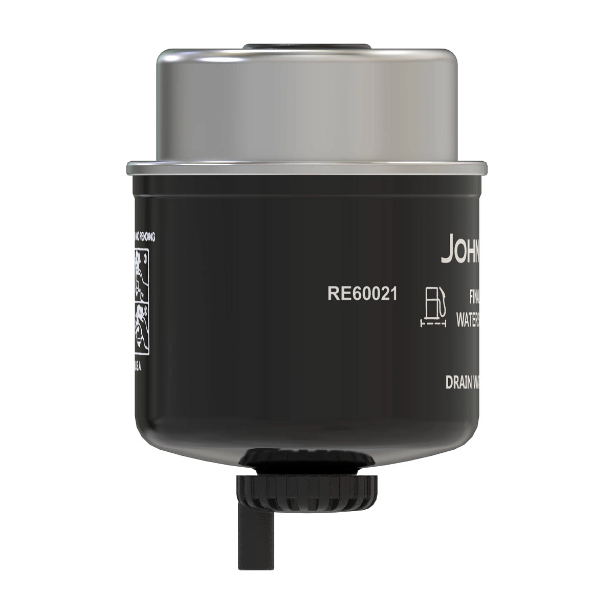 John Deere RE60021: Final Fuel Filter with Drain Plug