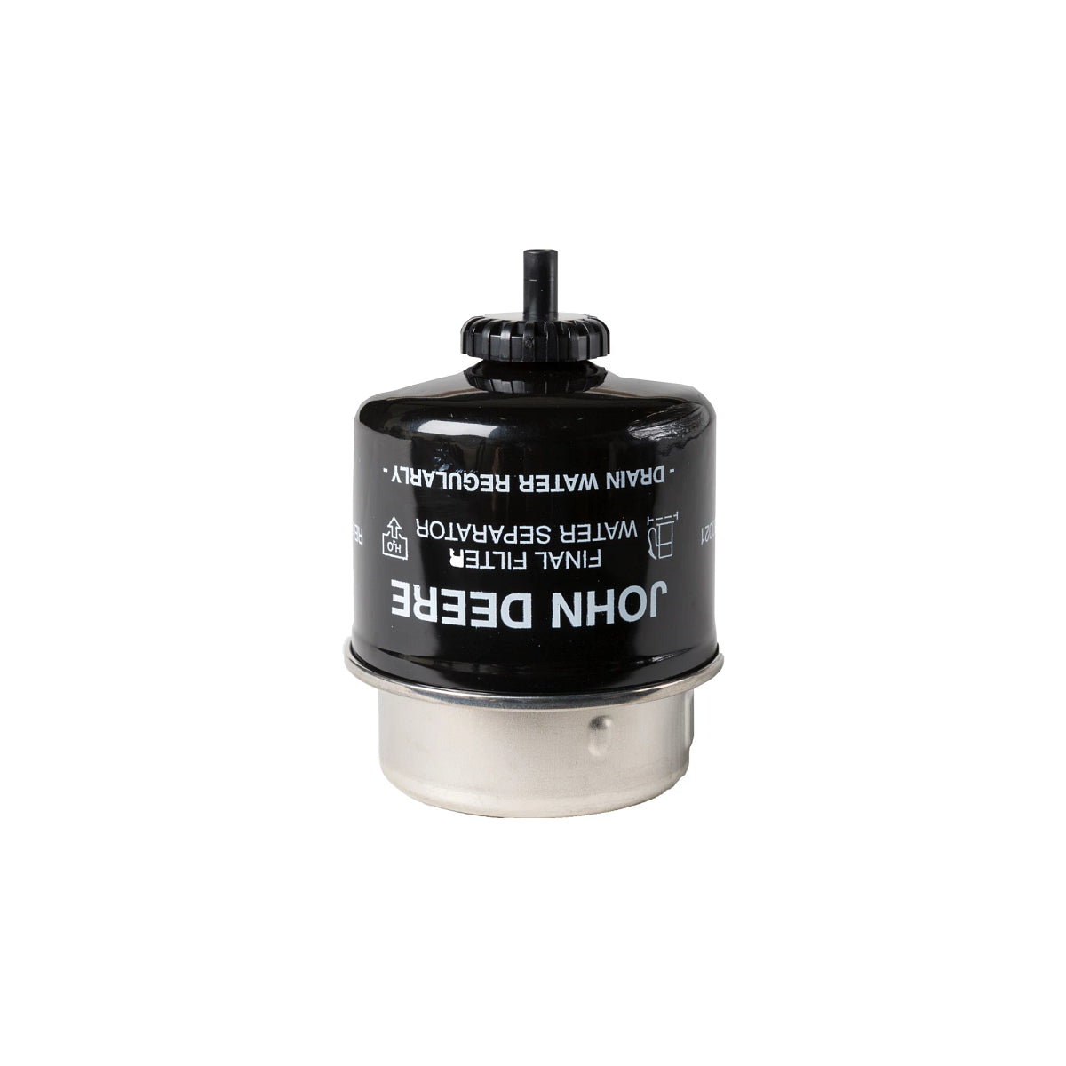 John Deere RE60021: Final Fuel Filter with Drain Plug