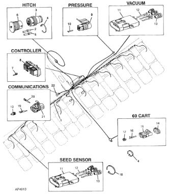 John Deere AA68455: SeedStar Monitor Wiring Harness