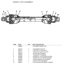 Haybuster 3600831 PTO\Comp\77E\20S\1-3/4"