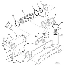 Cummins 3021551R Oil Cooler