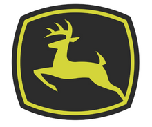 Load image into Gallery viewer, John Deere Logo Decal - Black/Yellow
