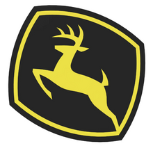 John Deere Logo Decal - Black/Yellow