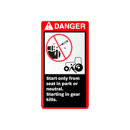 John Deere T146104: Safety Sign, French