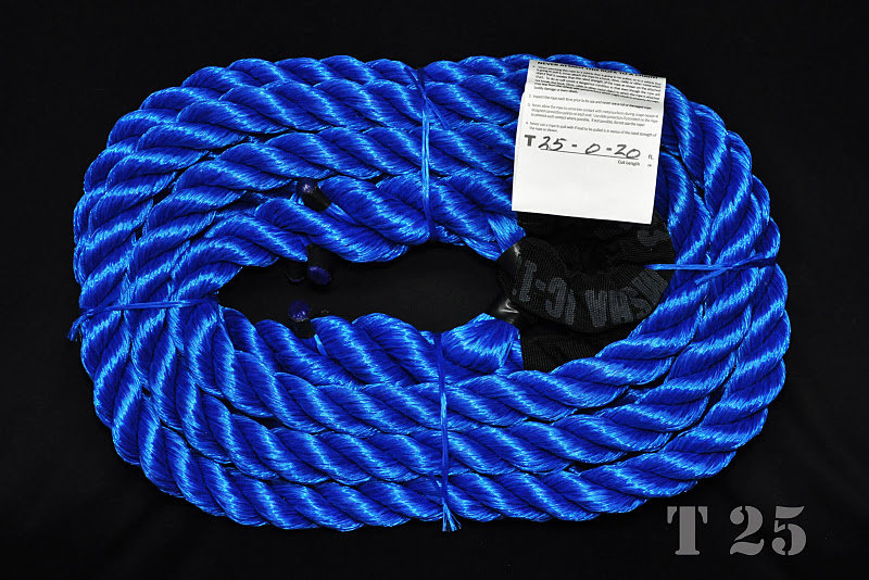 Custom Rope- 25000 Lb Tensile Strength, 20 Ft, 2 Loops