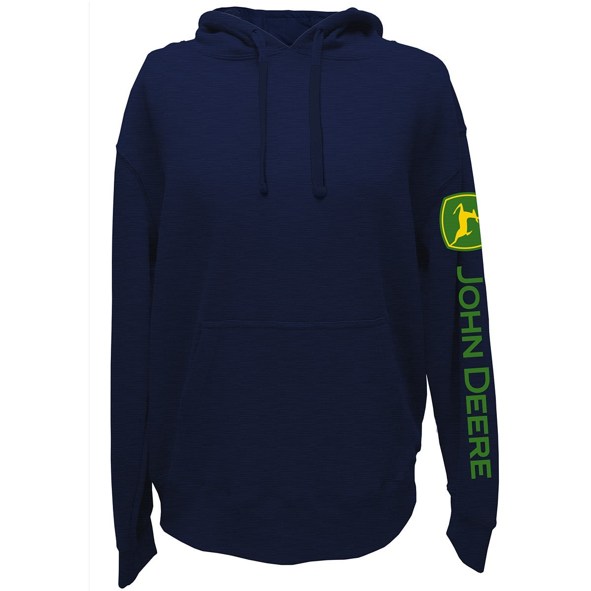 John Deere Mens Navy Trademark Logo Hoodie