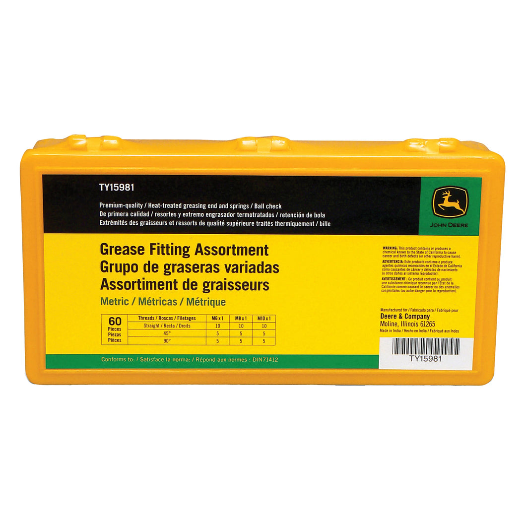 John Deere TY15981: Metric Grease Fitting Assort Kit