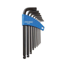 John Deere TY24513: Long Arm Ball End Hex Key Set, 9 Pieces