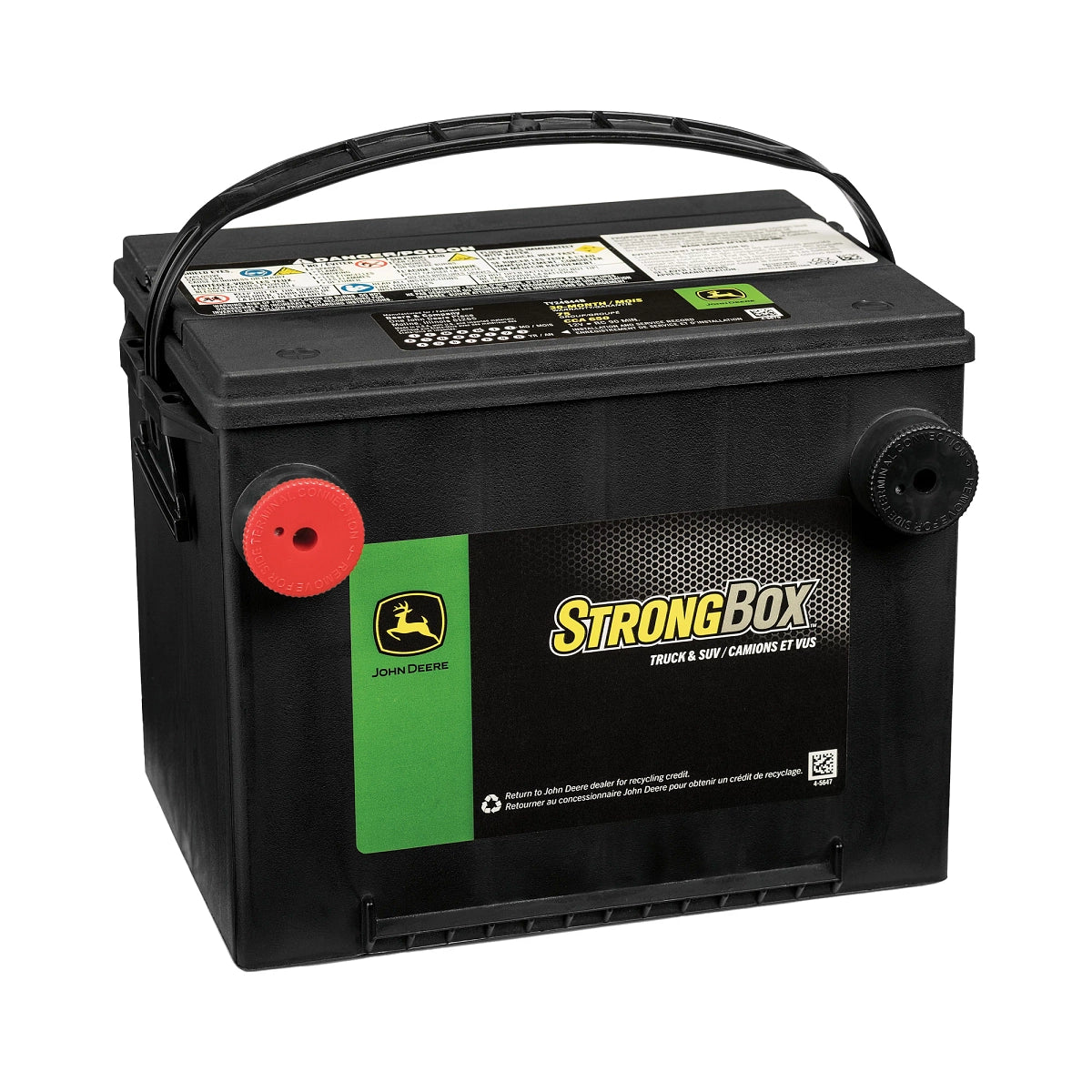 Carrico Implement | John Deere TY24944B: 12 Volt Battery, Wet Charged, 58 Ah, 650 CCA, 75 BCI