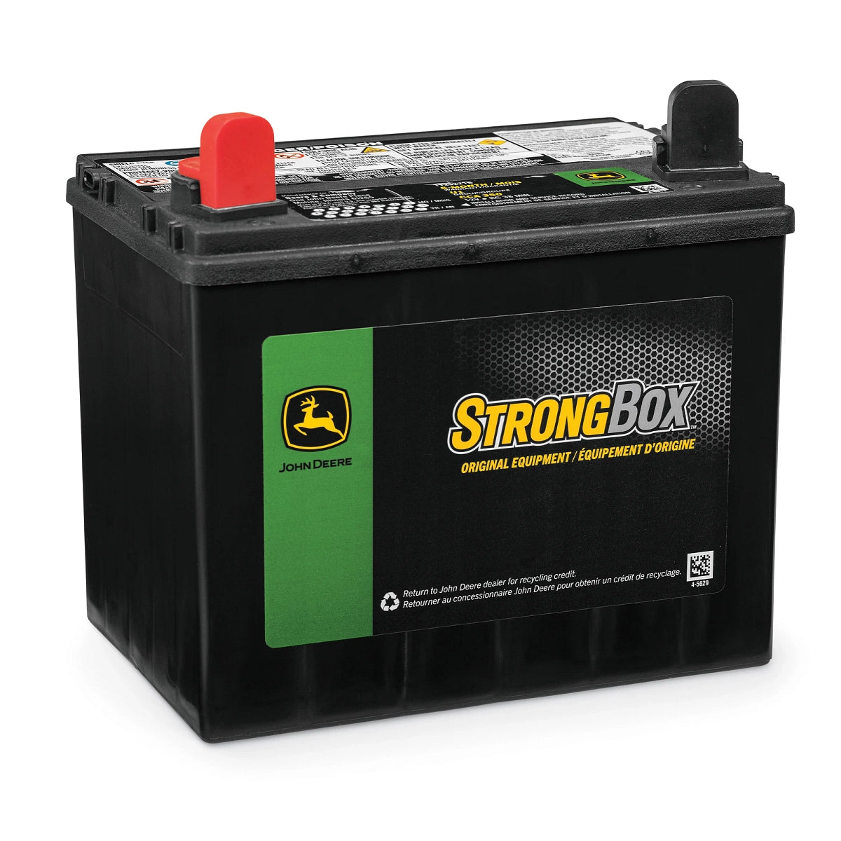 John Deere TY25221B:  12 Volt Battery, Wet Charged, 30 Ah, 350 CCA, U1 BCI