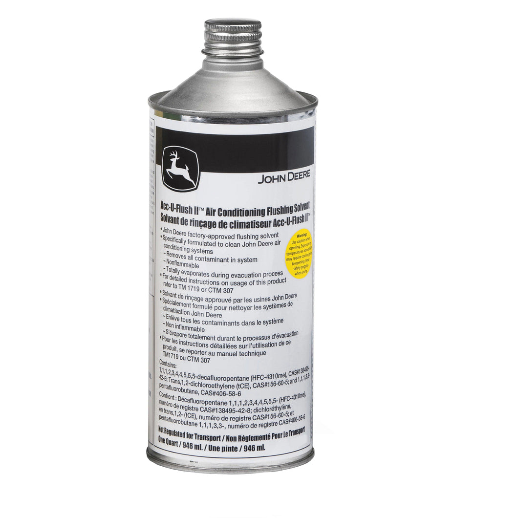 John Deere TY25600: Air Conditioning Flushing Solvent, ACC-U-Flush II, 946.4 ml (1 Quart)