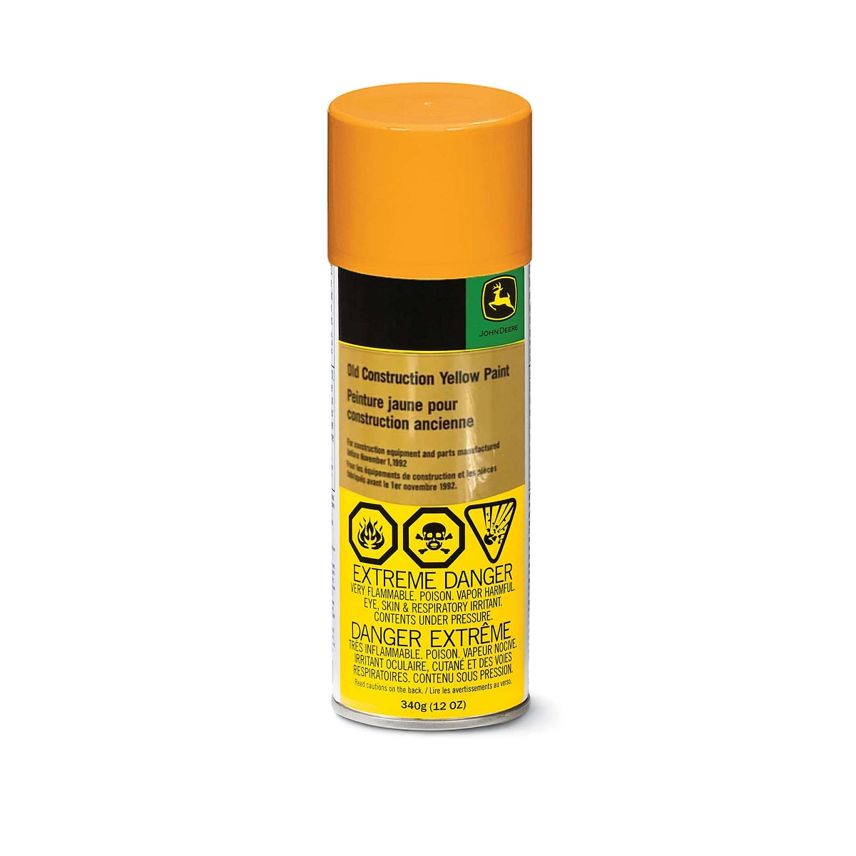 John Deere TY25679:  Old Construction Yellow Spray Paint, Aerosol 400 gram (12 Oz)