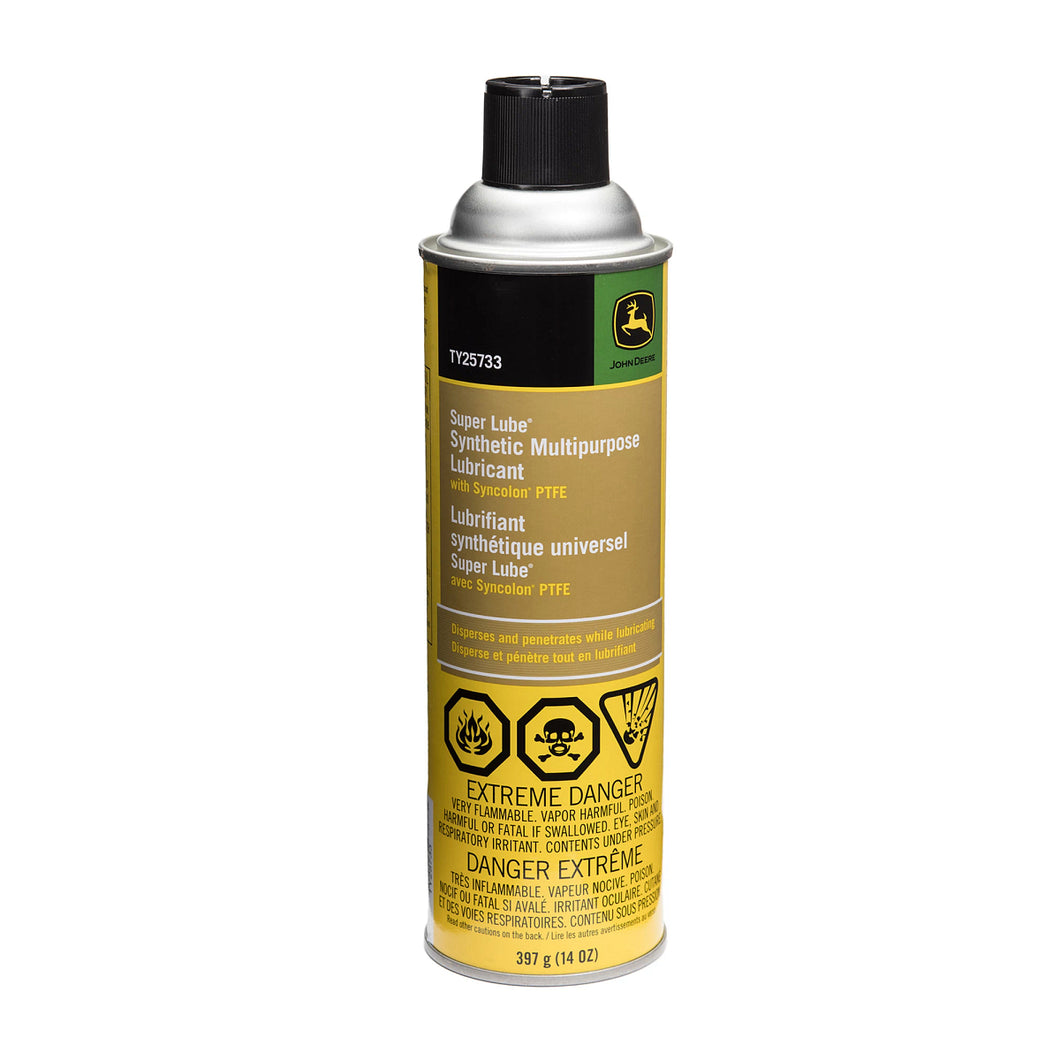 John Deere TY25733: Super Lube Multi-Purpose Synthetic Lubricant with Syncolon PTFE, 397 gram (14 Oz)