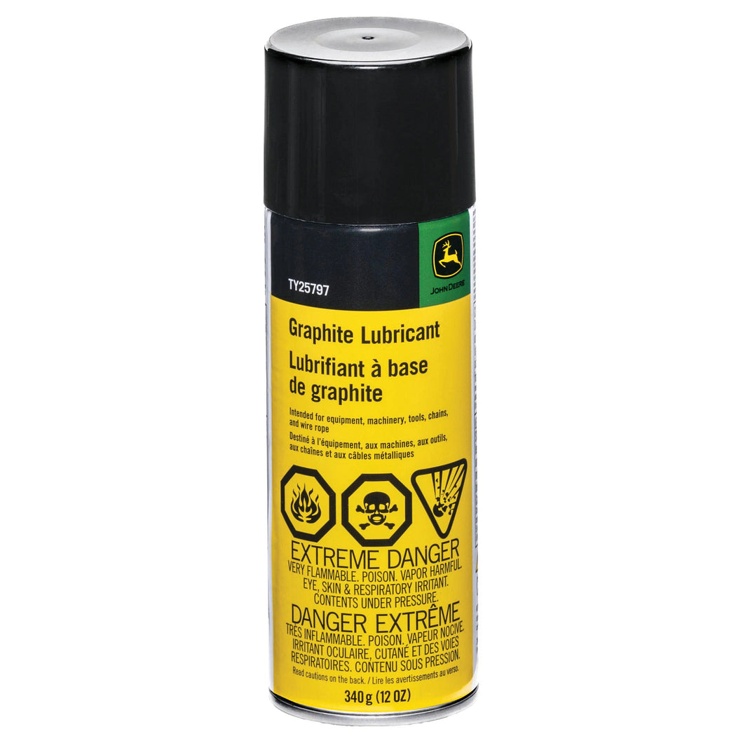 John Deere TY25797: Graphite Lubricant, Aerosol Can 340 gram (12 Oz)
