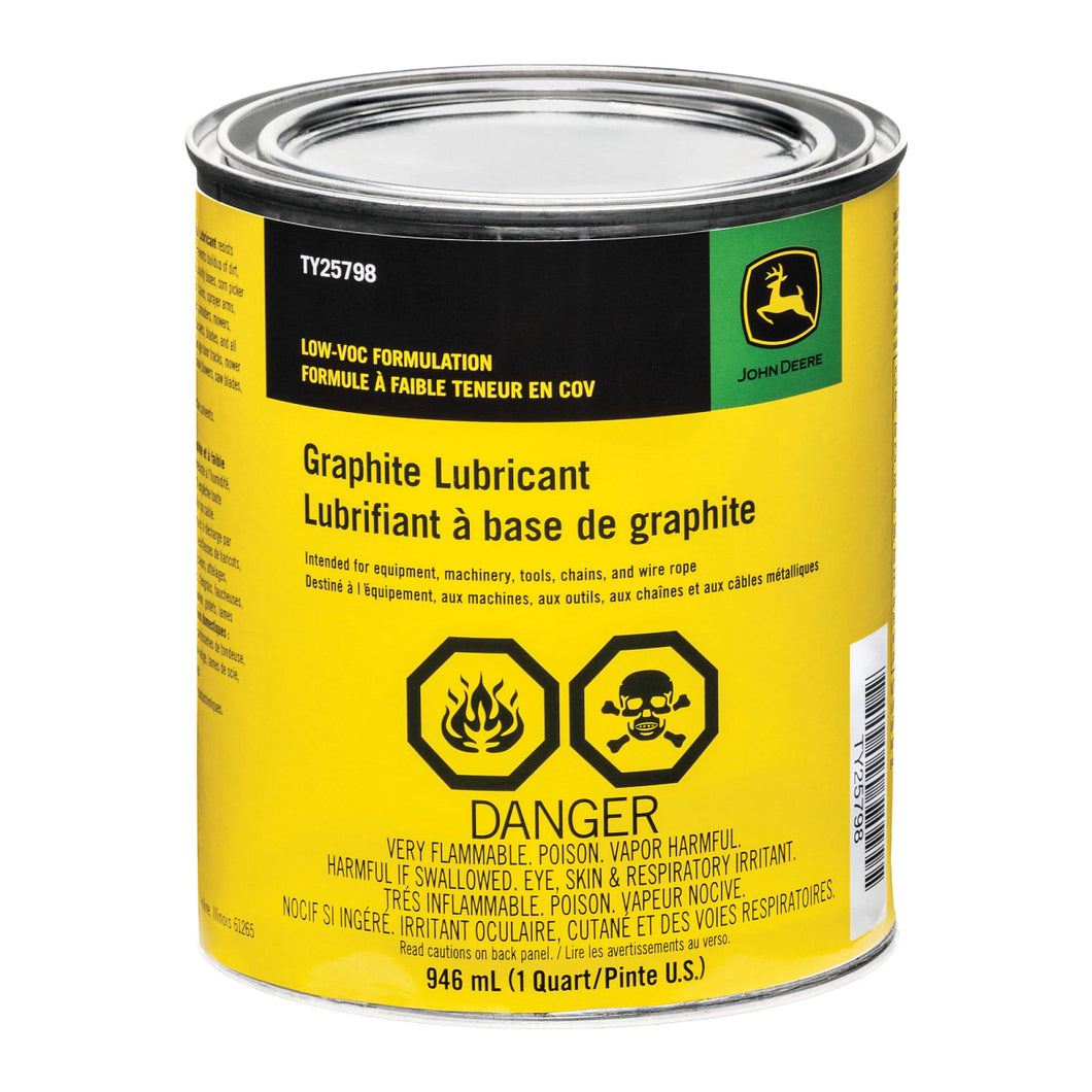 John Deere TY25798: Graphite Lubricant (Low VOC), 946 ml (1 Quart)