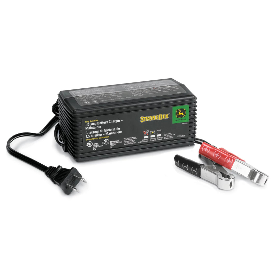 John Deere TY25866: Fully Automatic 1.5 Amp Battery Charger or Maintainer
