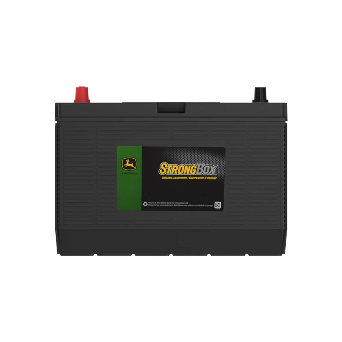 John Deere TY25879B: 12 Volt Battery, Wet Charged, 90 Ah, 950 CCA, 31 BCI
