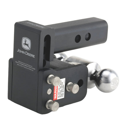 John Deere TY26241: Tow and Stow Adjustable Receiver Hitch (2-Ball)