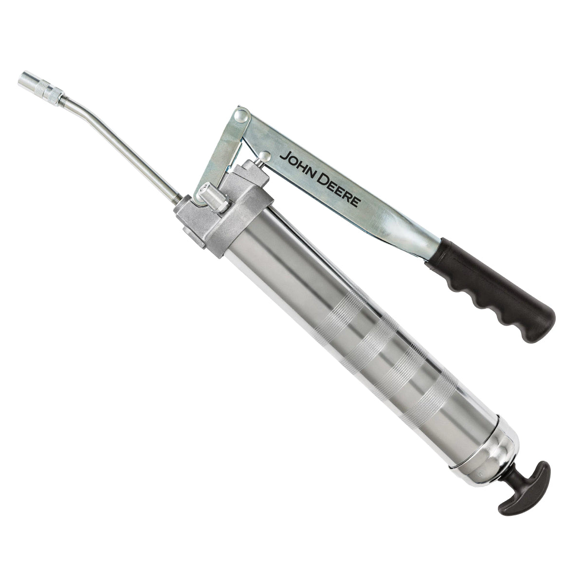John Deere TY26288: Heavy-duty Lever Action Silver Grease Gun