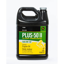 John Deere TY26664: Premium Synthetic Engine Oil, Plus-50 II, SAE 0W-40, API CK-4/SN, 3.78 Liter (1 Gallon)