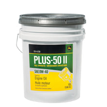 John Deere TY26667: Premium Synthetic Engine Oil, Plus-50 II, SAE 0W-40, API CK-4/SN, 18.9 Liter (5 Gallon)