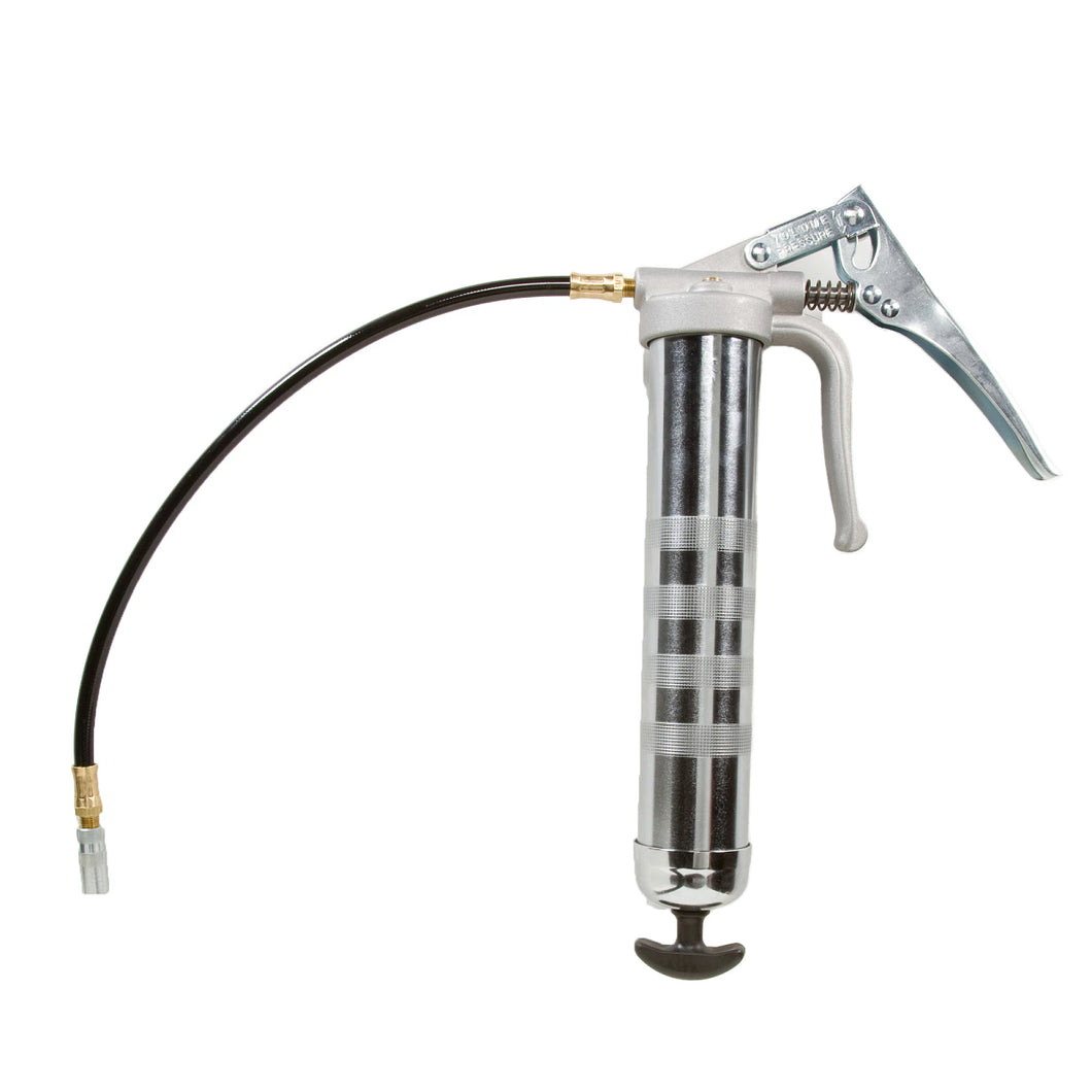 John Deere TY26689: Heavy-duty Pistol-Grip Silver Grease Gun