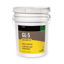 John Deere TY26816:  Gear Lubricant, SAE 80W-90, API GL-5, 18.9 Liter (5 Gallon)