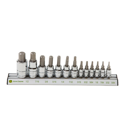 John Deere TY26846: SAE Hex Socket Set (13 Pieces)
