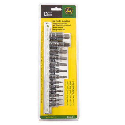 John Deere TY26846: SAE Hex Socket Set (13 Pieces)