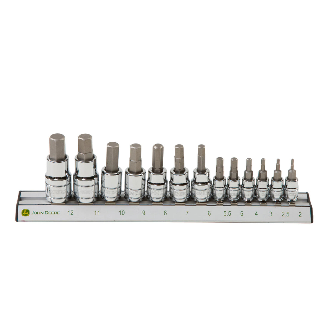 John Deere TY26848: Metric Hex Socket Set (13 Pieces)